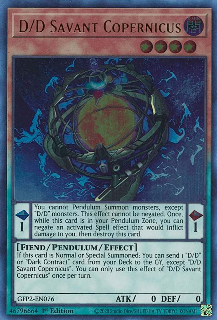 D/D Savant Copernicus [GFP2-EN076] Ultra Rare - Josh's Cards
