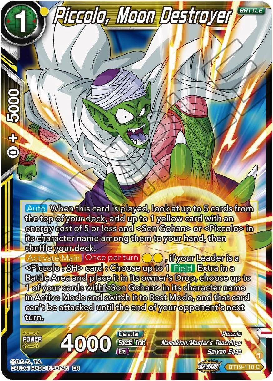 Piccolo, Moon Destroyer (BT19-110) [Fighter's Ambition] Parallel Foil