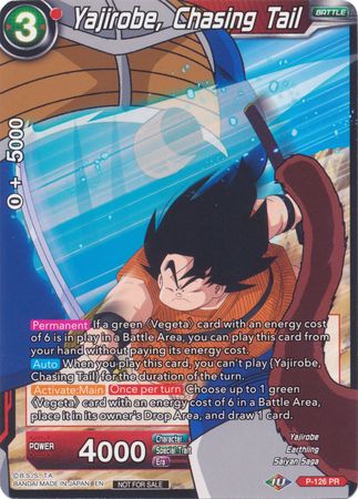 Yajirobe, Chasing Tail (Shop Tournament: Assault of Saiyans) (P-126) [Promotion Cards] Parallel Foil