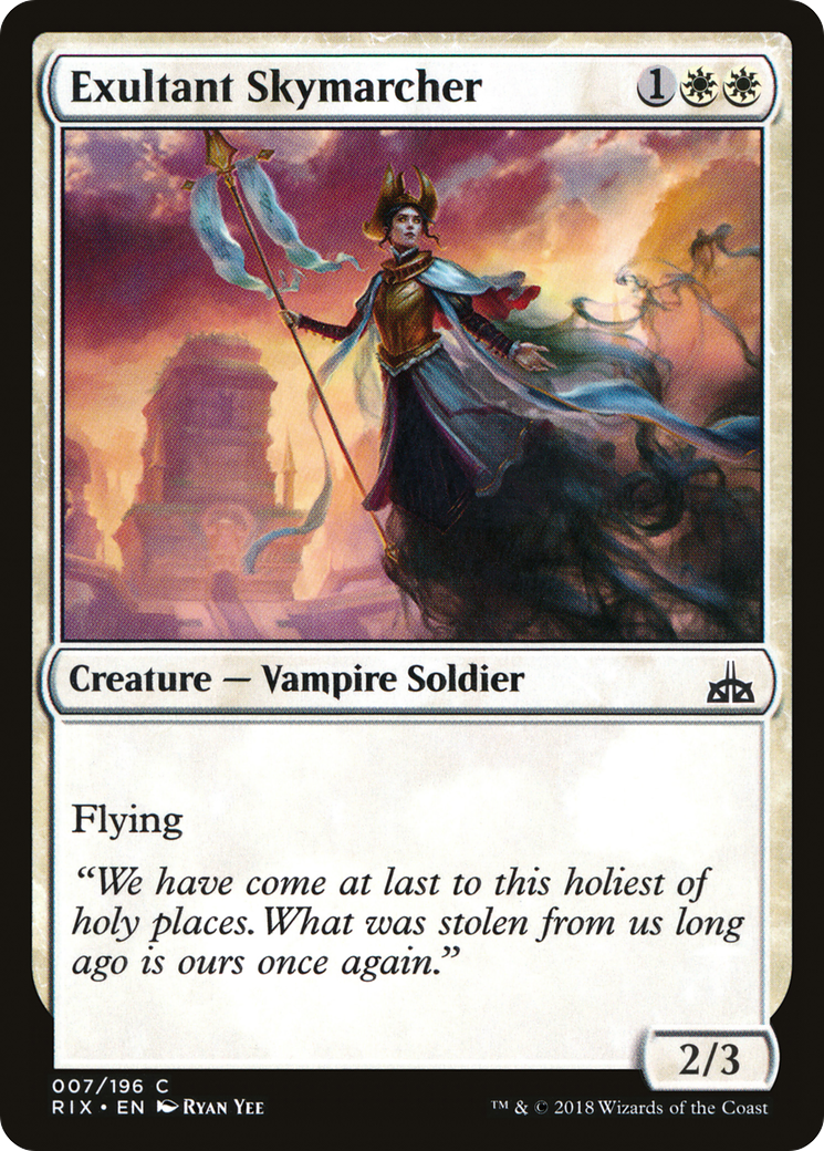 Exultant Skymarcher (RIX-007) - Rivals of Ixalan Foil