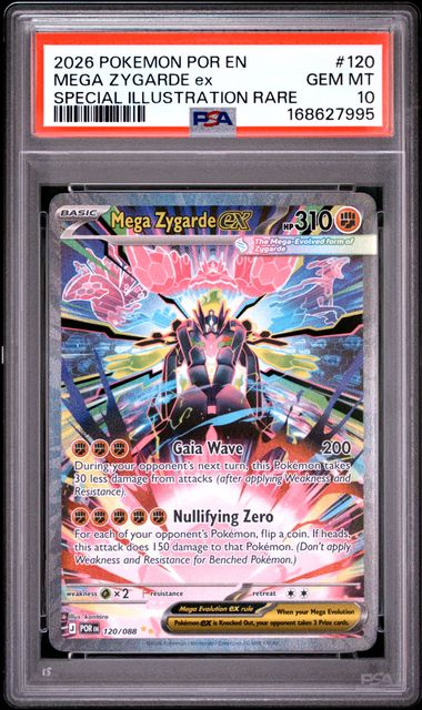 Mega Zygarde ex SIR Perfect Order 120/088 PSA 10