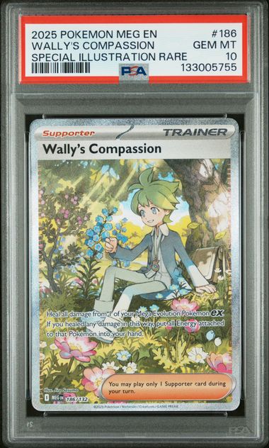 Wally's Compassion SIR Mega Evolution Base Set 186/132 PSA 10