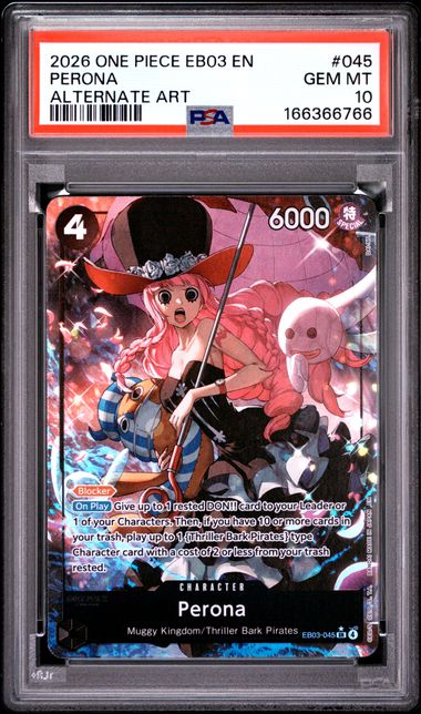 Perona Extra Booster: Heroines Edition Alternate Art (EB03-045) PSA 10