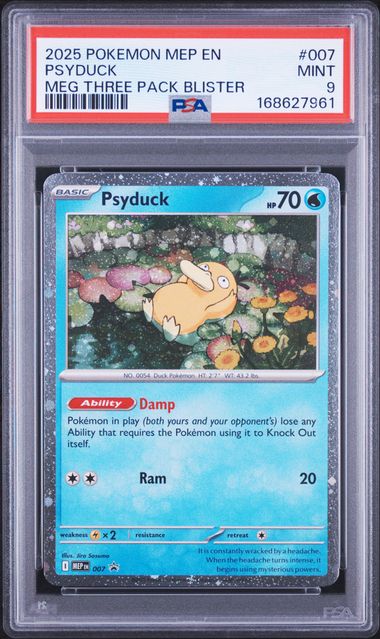 Psyduck Cosmo Holo Promo 007 PSA 9