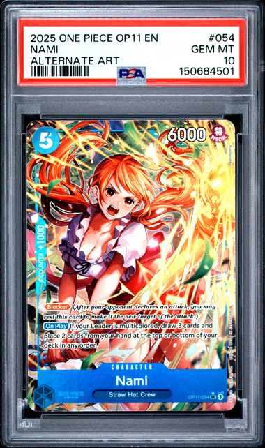 Nami Fist of Divine Speed Op11-054 PSA 10