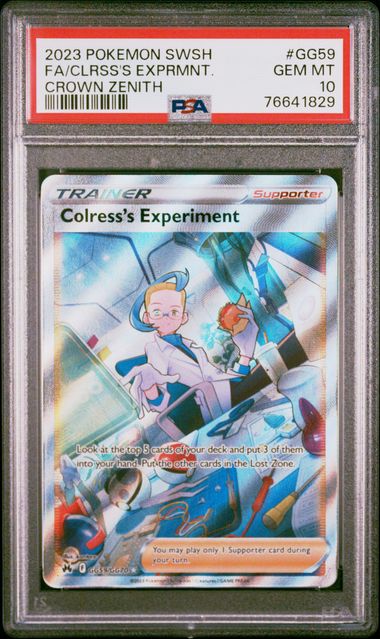 Colress's Experiment Alternate Art Crown Zenith Galarian Gallery GG59/GG70 PSA 10