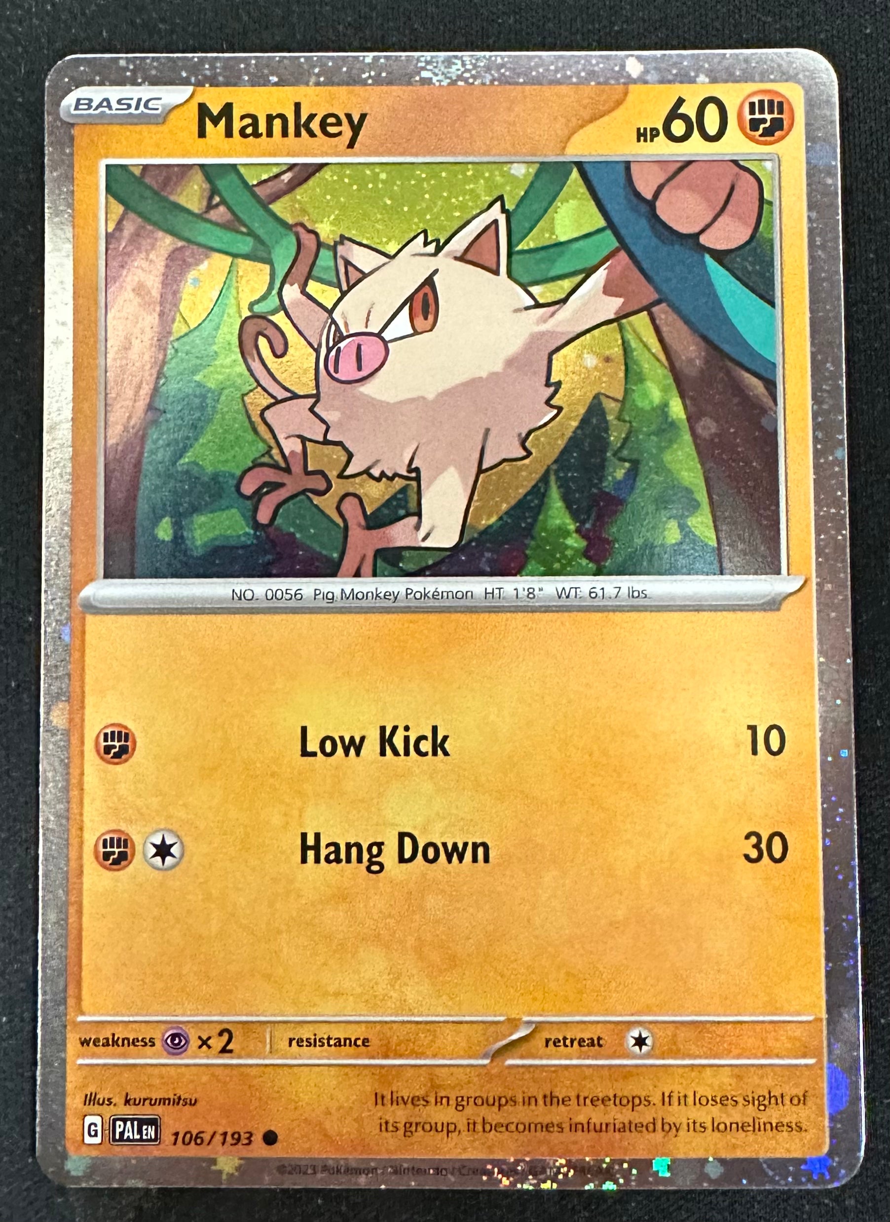 Pokemon: Mankey Cosmos Holo Promo 106/193 - Near Mint