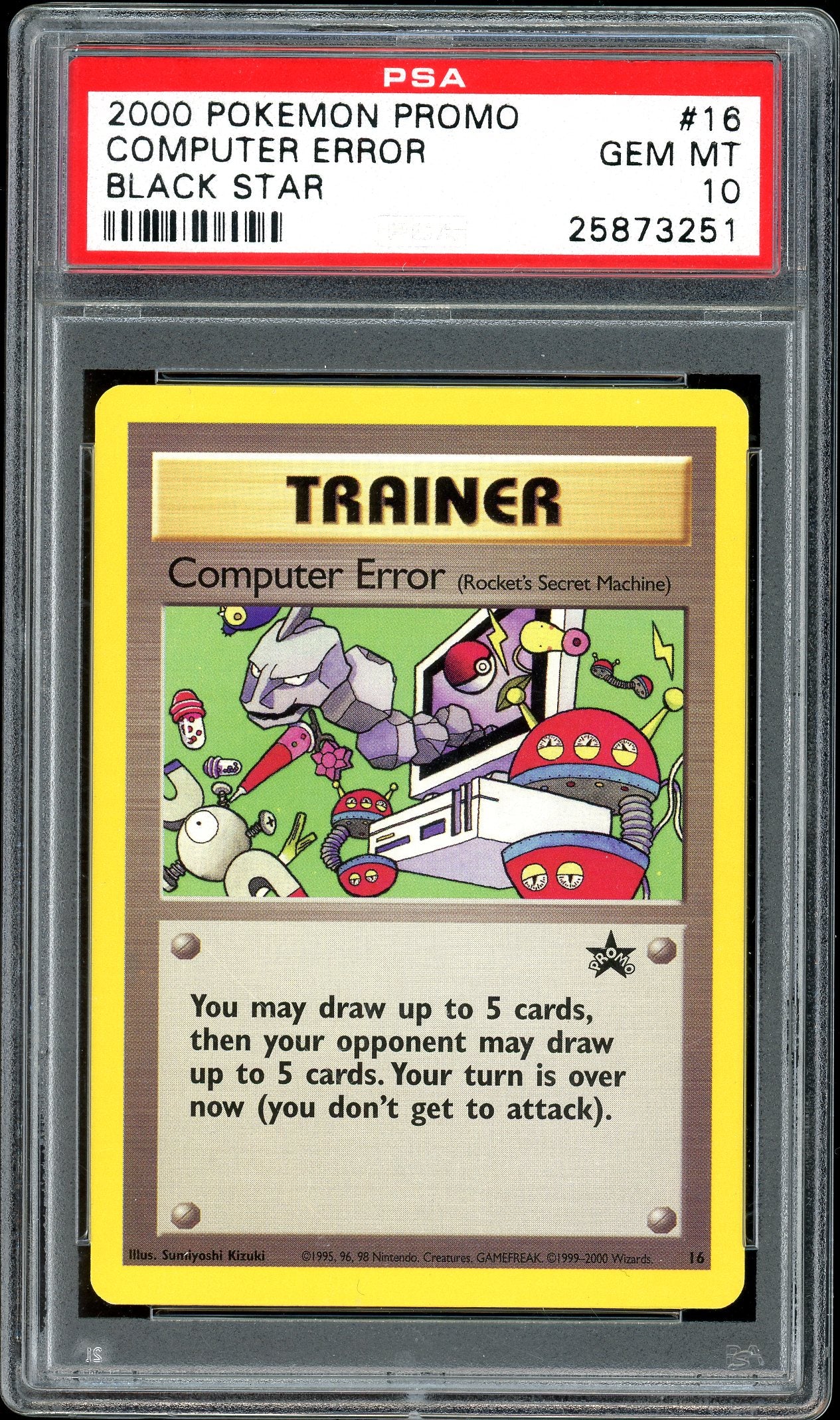 Computer Error WotC Black Star Promo 16 PSA 10