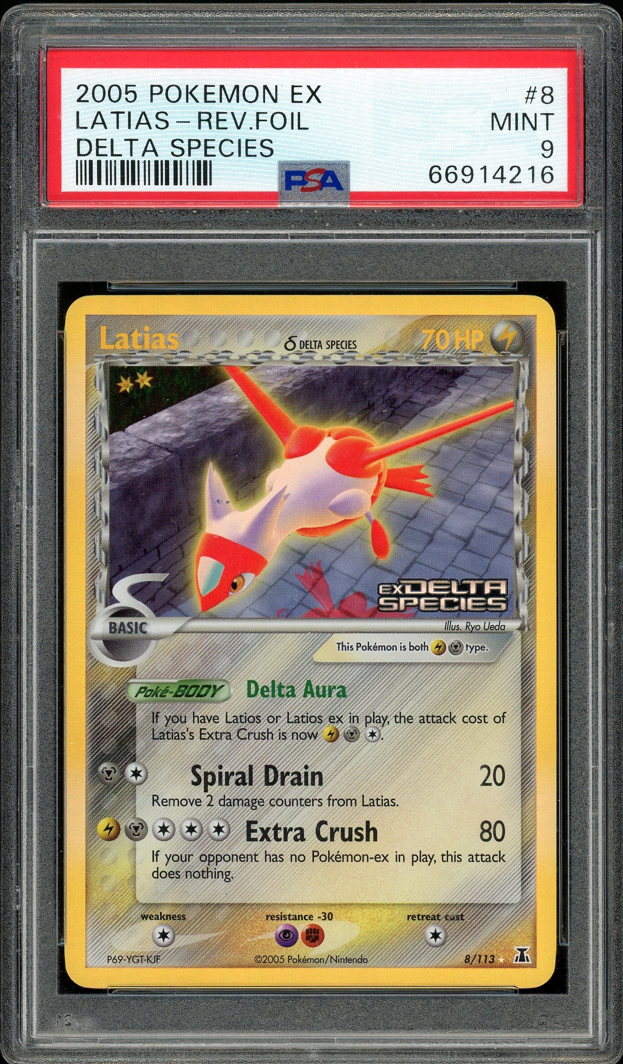 Latias Delta Species Reverse Holo Delta Species 8/113 PSA 9