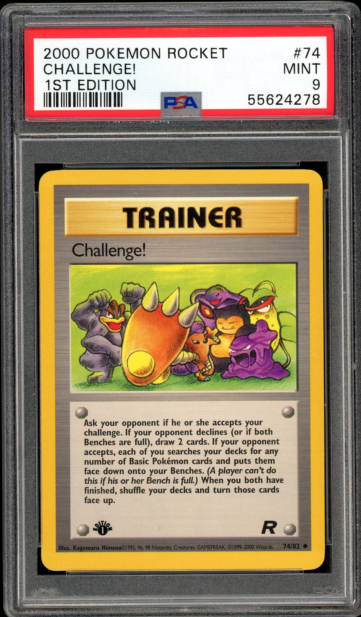Challenge! Team Rocket 1st Edition 74/82 PSA 9