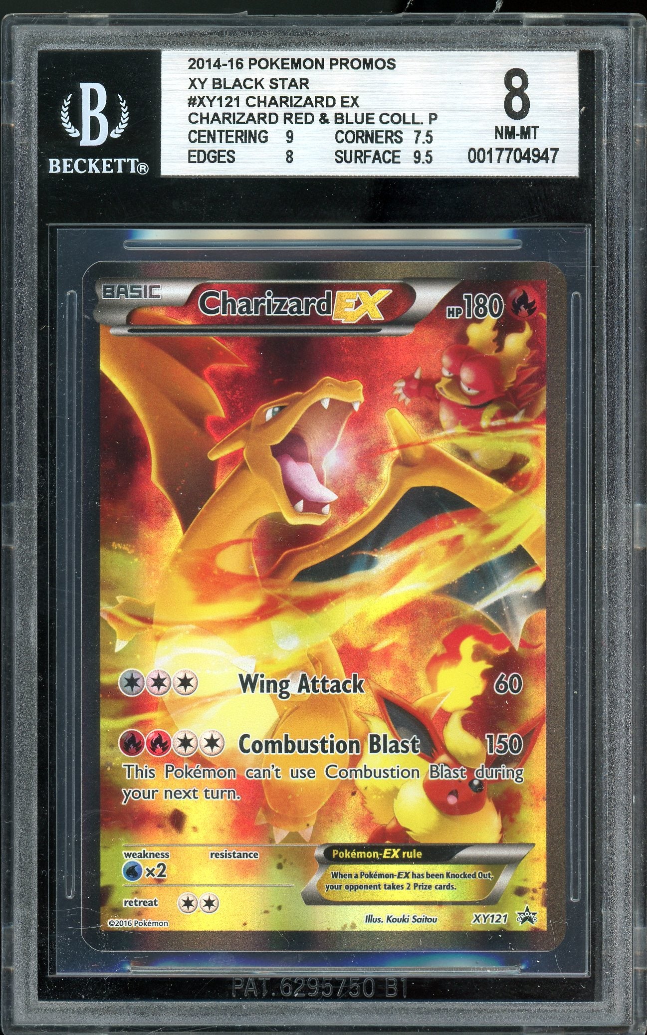 Charizard EX XY Promo XY121 BGS 8