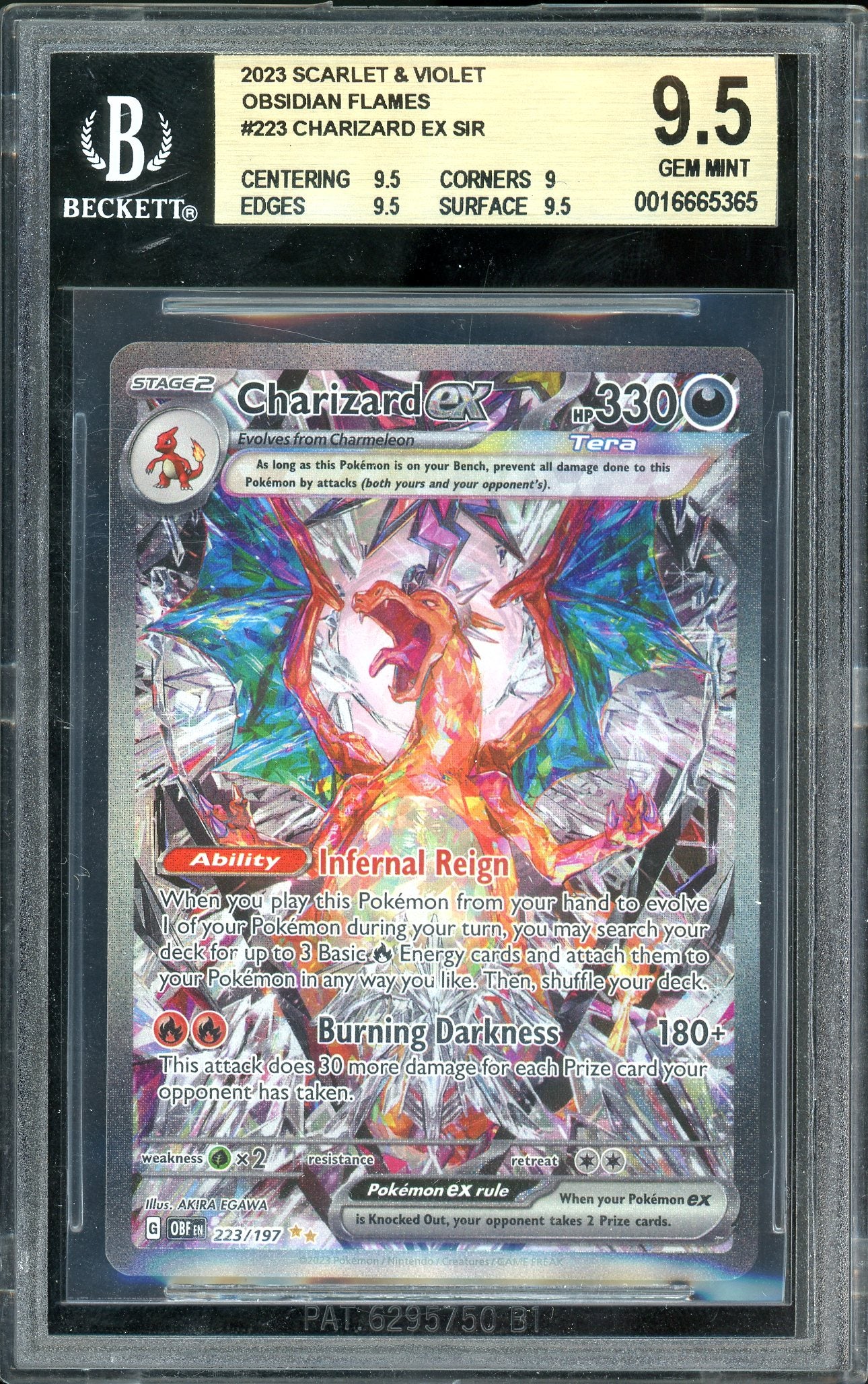 Charizard ex Obsidian Flames Special Illustration Rare 223/197 BGS 9.5