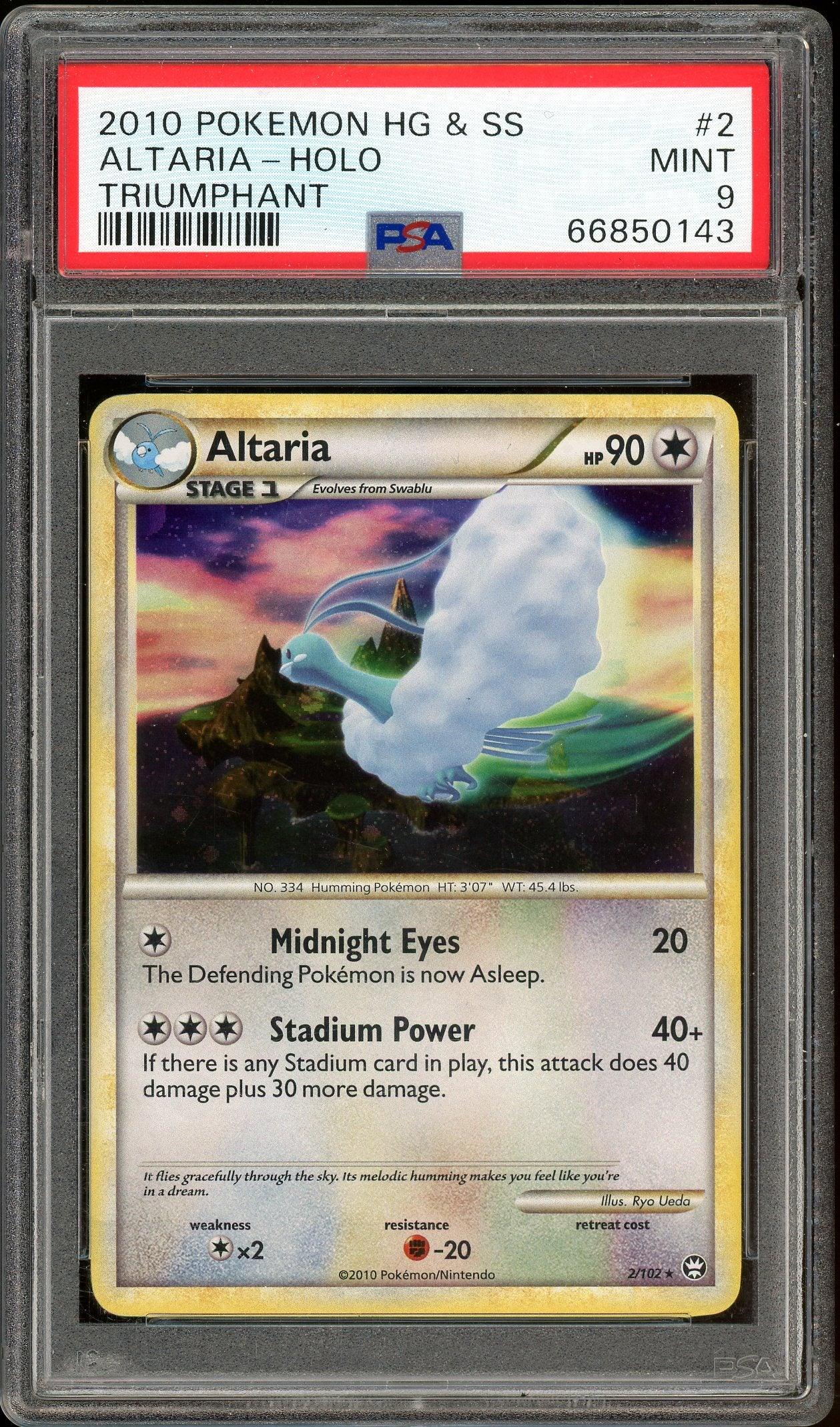 Pokemon: Altaria Triumphant 2/102 PSA 9 - Josh's Cards