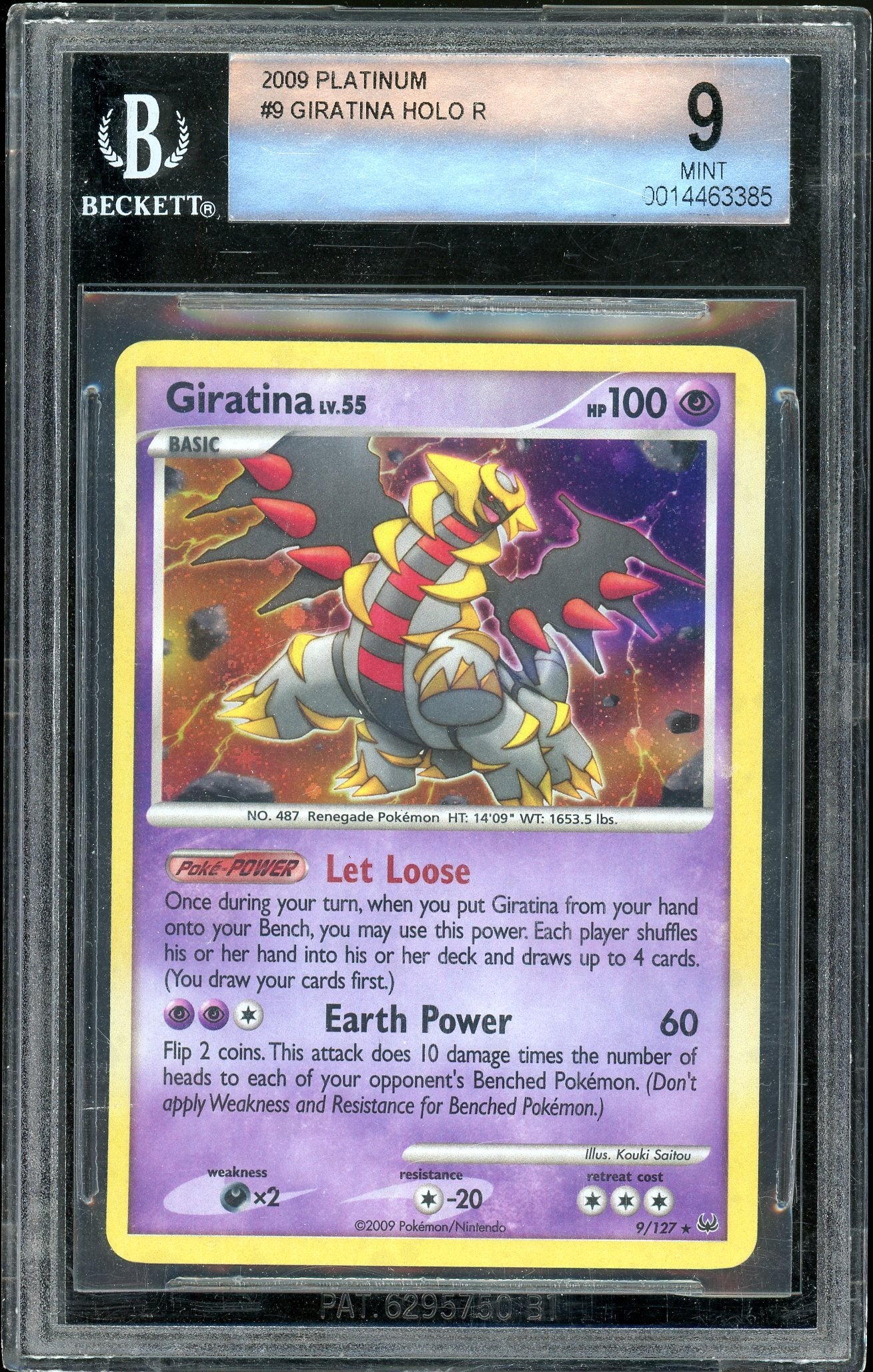 Giratina Platinum Base Set 9/127 BGS 9