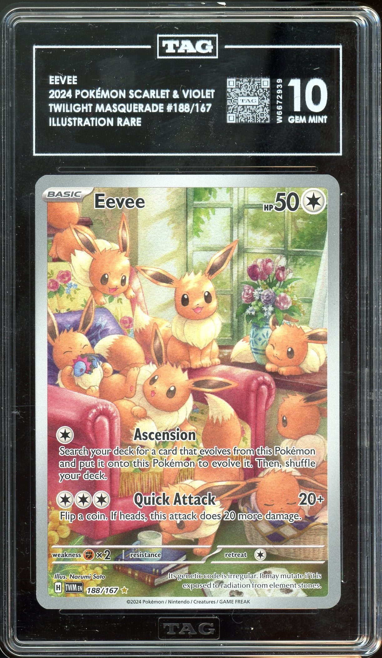 Eevee Twilight Masquerade 188/167 TAG 10