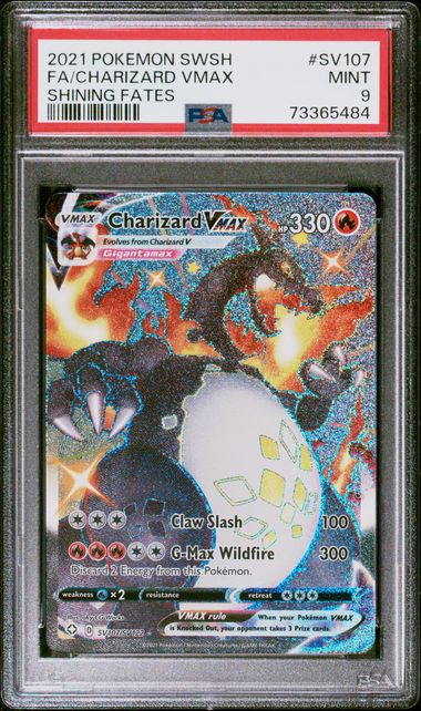 Charizard VMAX Shining Fates SV107/SV122 PSA 9