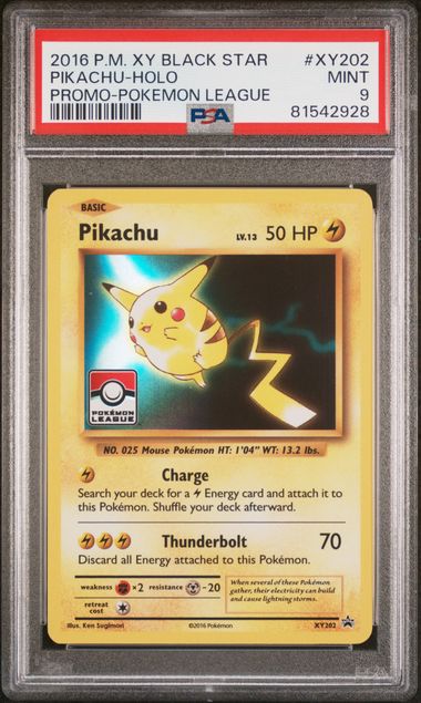 Pikachu XY Promo XY202 PSA 9