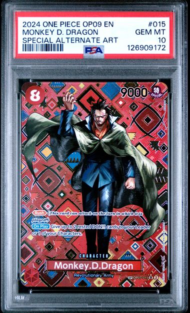 Monkey.D.Dragon SP Emporers of the New World (OP09) OP07-015 PSA 10