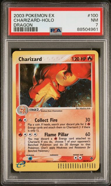 Charizard Dragon 100/97 PSA 7