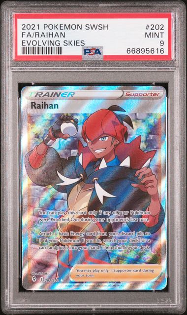 Raihan Evolving Skies 202/203 PSA 9