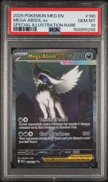 Mega Absol ex Mega Evolution 180/132 PSA 10