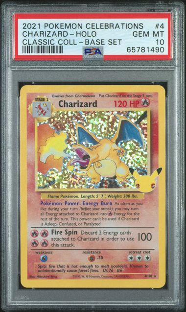 Charizard Celebrations 4/102 PSA 10