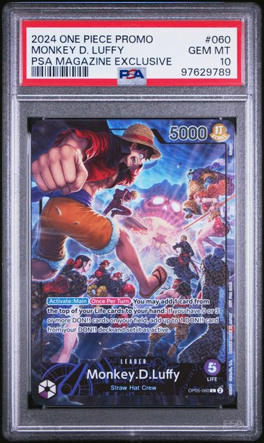 One Piece: Monkey D.Luffy PSA Magazine Exclusive 060 PSA 10