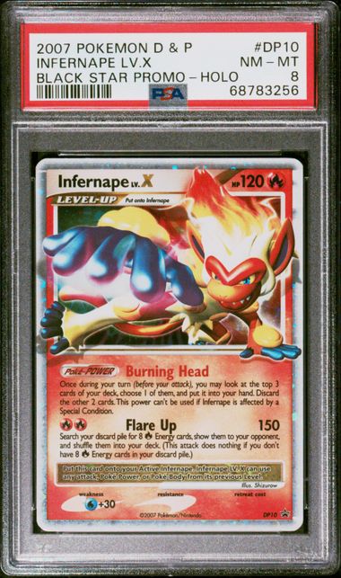 Infernape LV.X DP10 Promo PSA 8