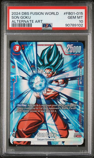 Son Goku Alternate Art Fusion World Awakened Pulse FB01-015 PSA 10