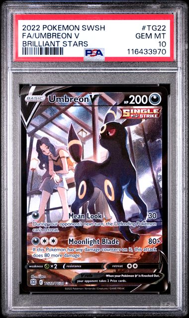 Umbreon V Brilliant Stars TG22/TG30 PSA 10