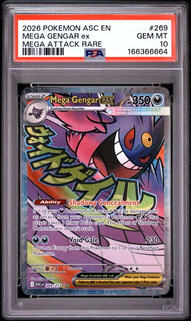 Mega Gengar Mega Attack Rare ME Ascended Heroes 269/217 PSA 10