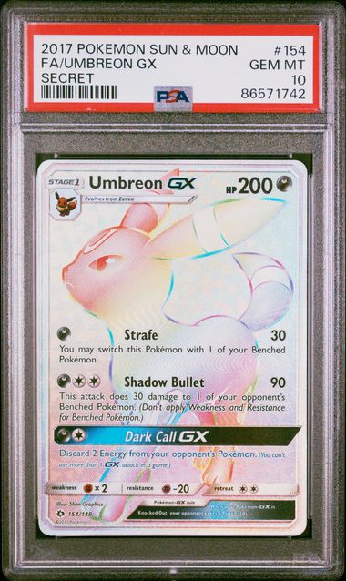 Umbreon GX Secret PSA 10