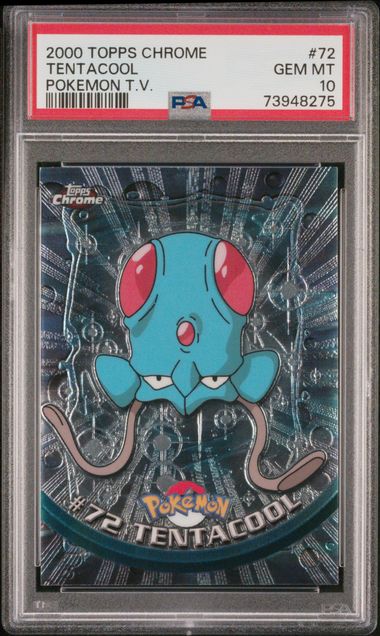 Tentacool Topps Chrome Series 1 72 PSA 10