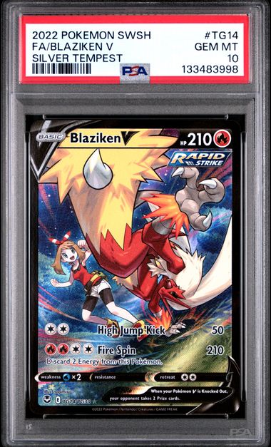 Blaziken V Silver Tempest TG14/TG30 PSA 10