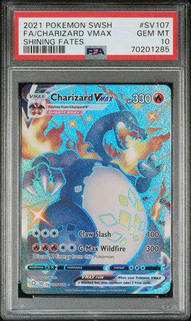 Charizard VMAX Shining Fates SV107/SV122 PSA 10