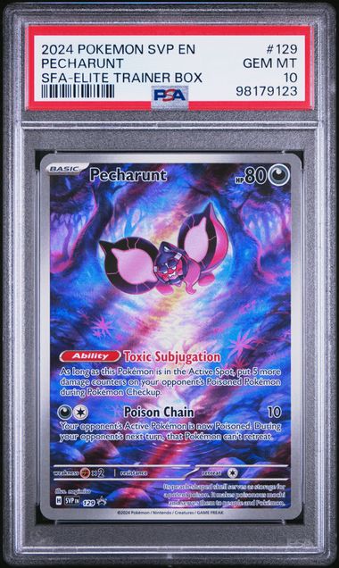Pecharunt Promo SVP 129 PSA 10