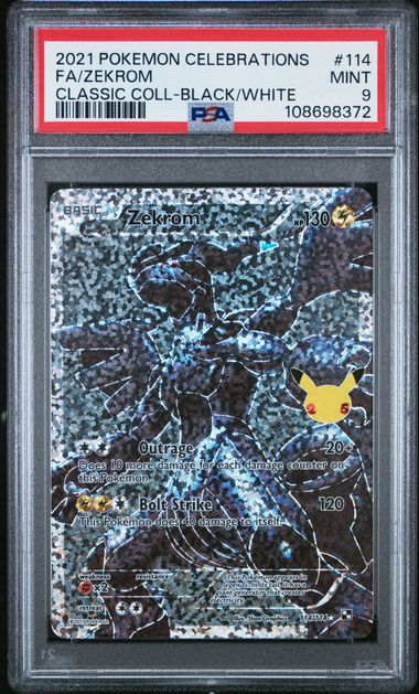 Zekrom Celebrations 114/114 PSA 9