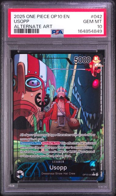 Usopp Alternate Art Leader Royal Blood (OP10-042) PSA 10