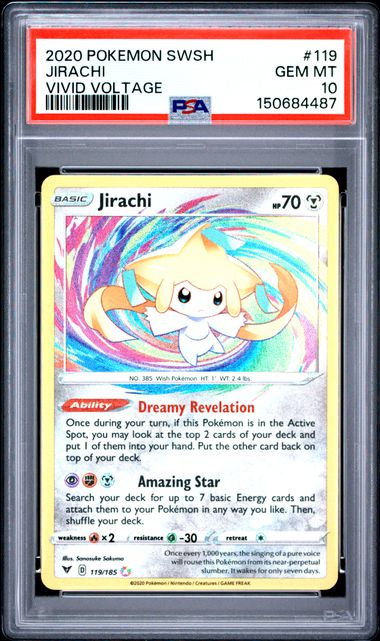 Jirachi Amazing Rare Vivid Voltage 119/185 PSA 10