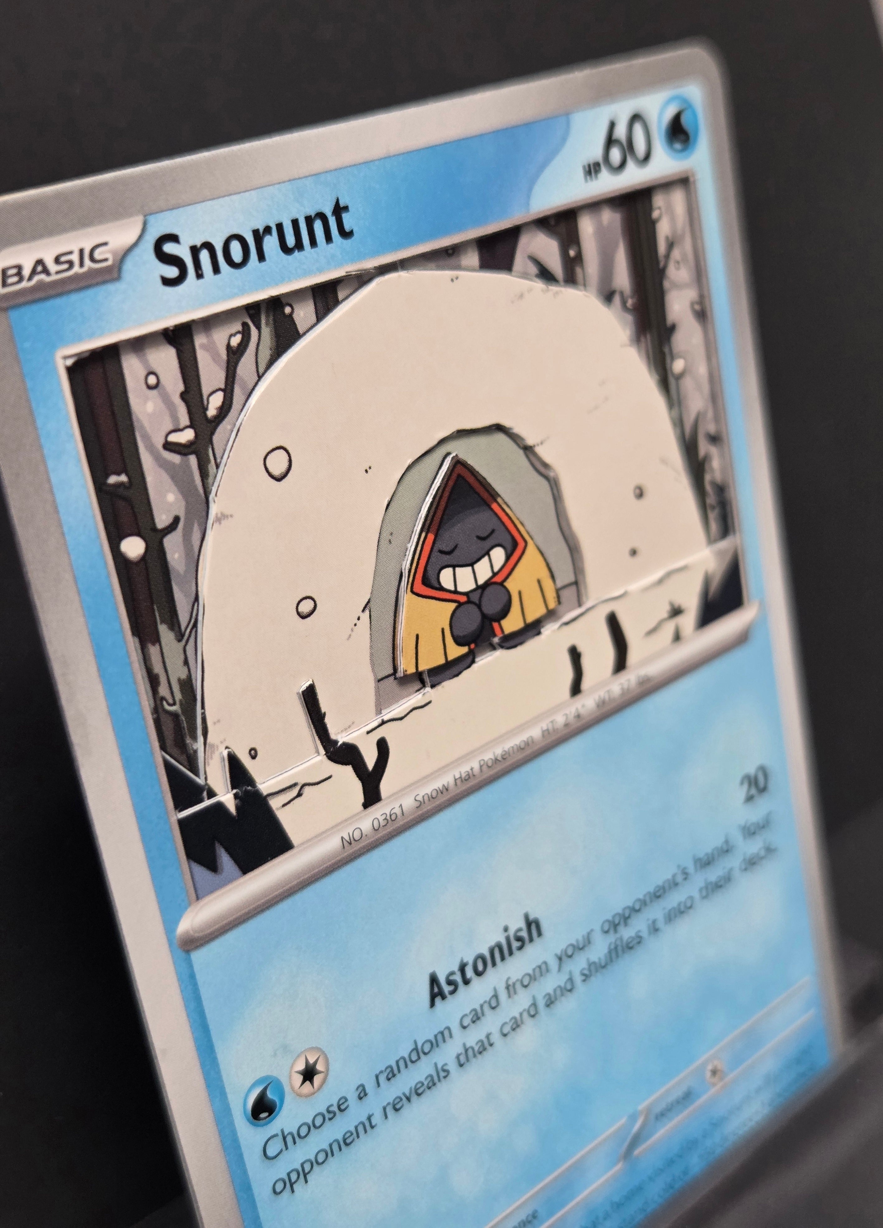 Custom 3D Cut Pokémon Cards - Snorunt