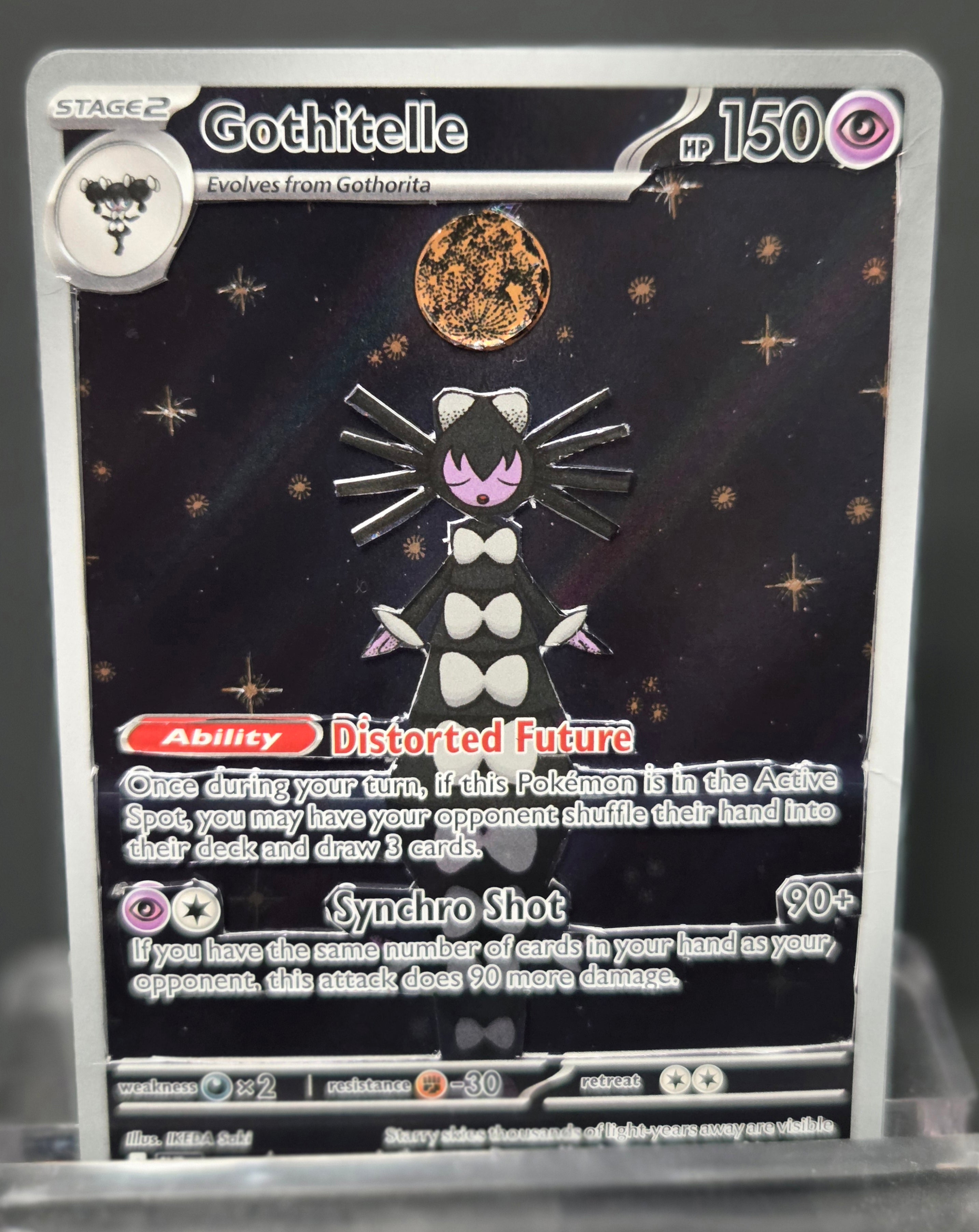 Custom 3D Cut Pokémon Cards - Gothitelle