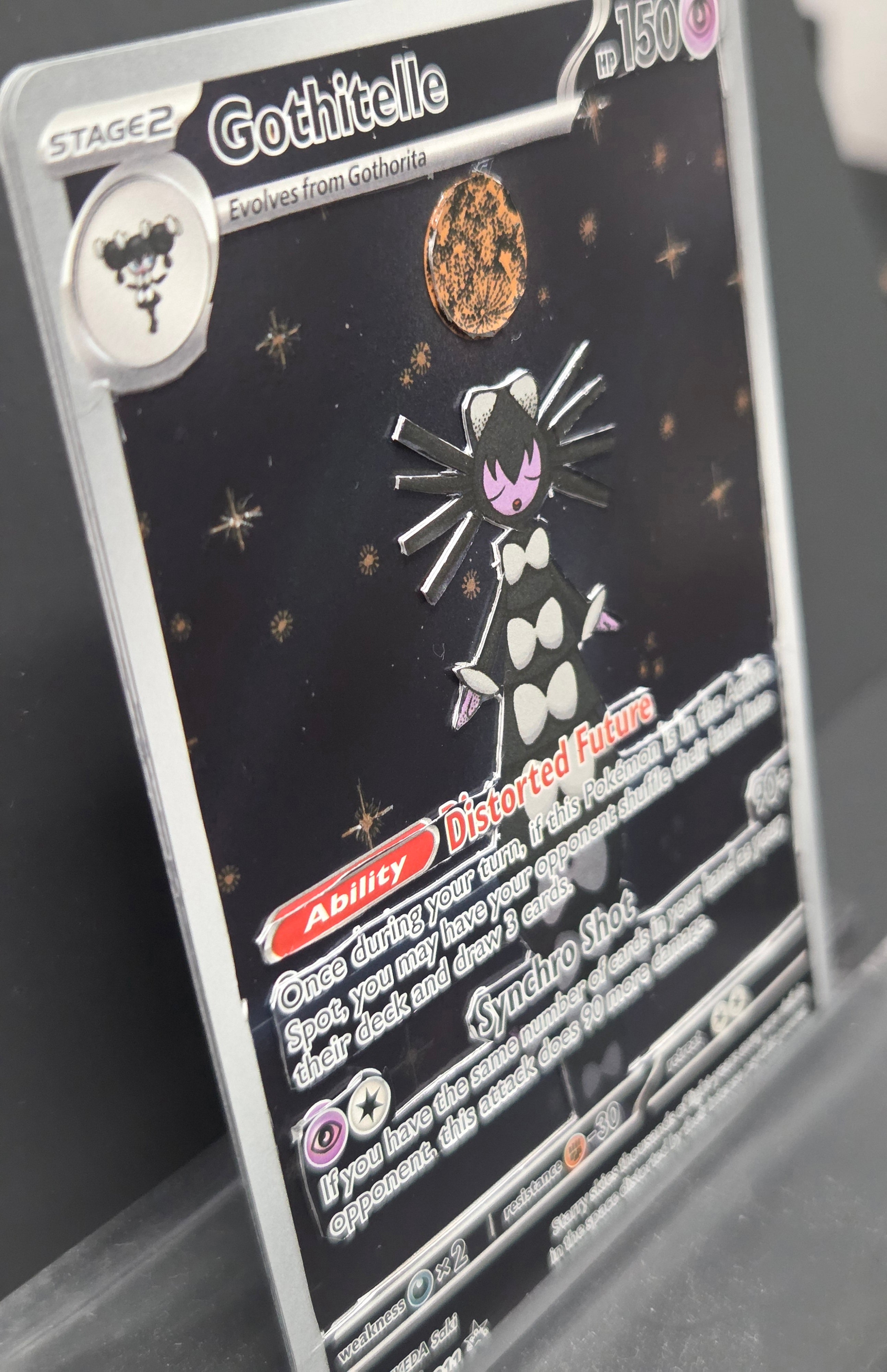 Custom 3D Cut Pokémon Cards - Gothitelle