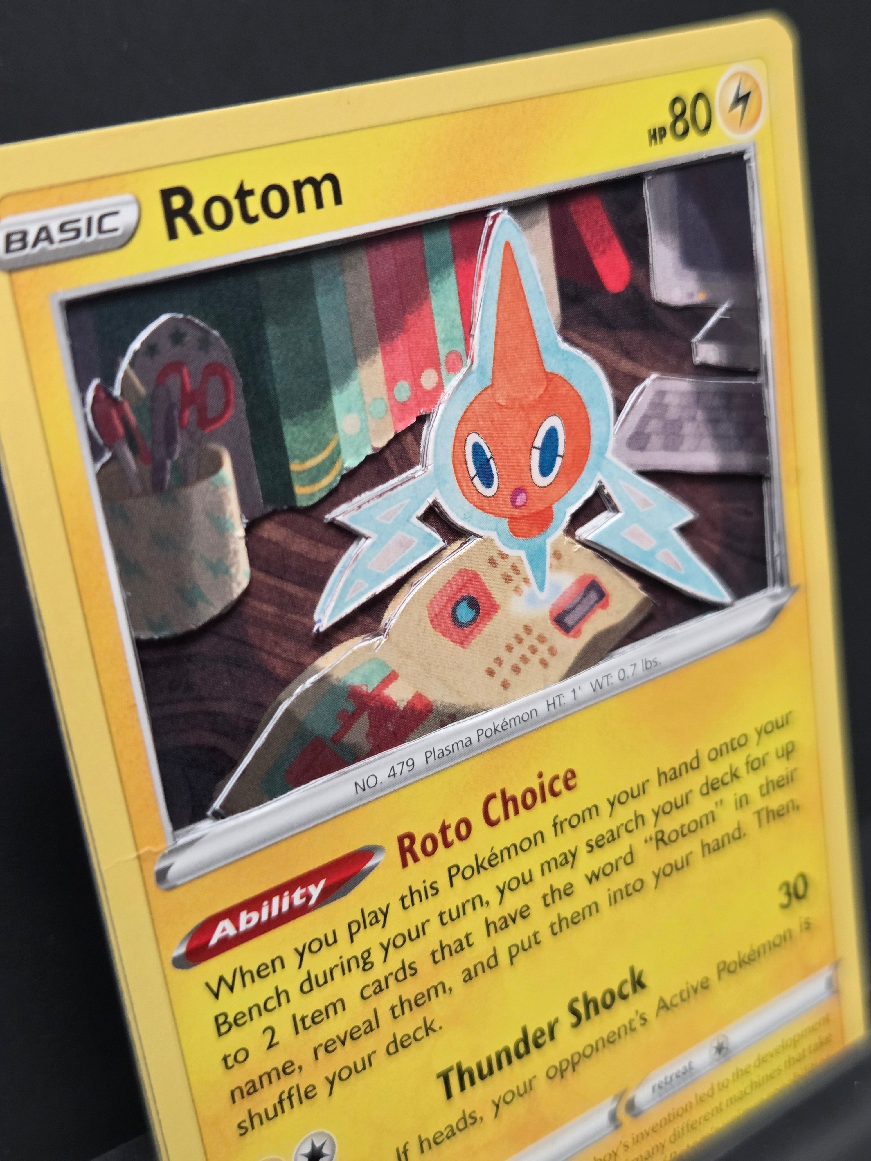 Custom 3D Cut Pokémon Cards - Rotom