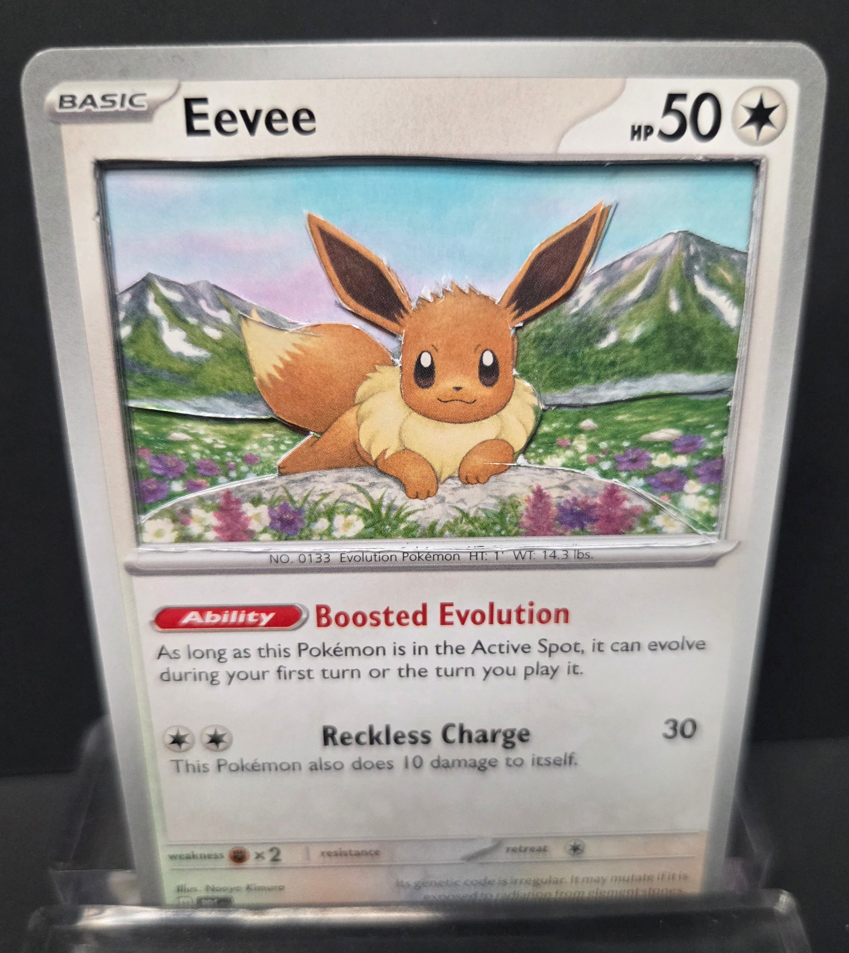 Custom 3D Cut Pokémon Cards - Eevee