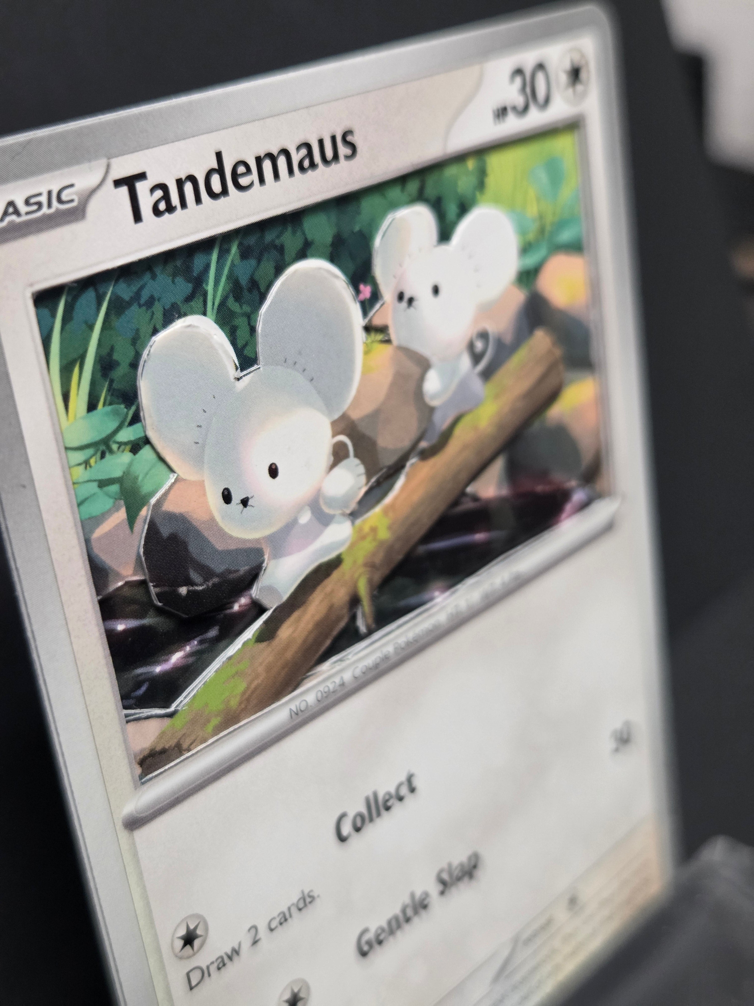 Custom 3D Cut Pokémon Cards - Tandemaus