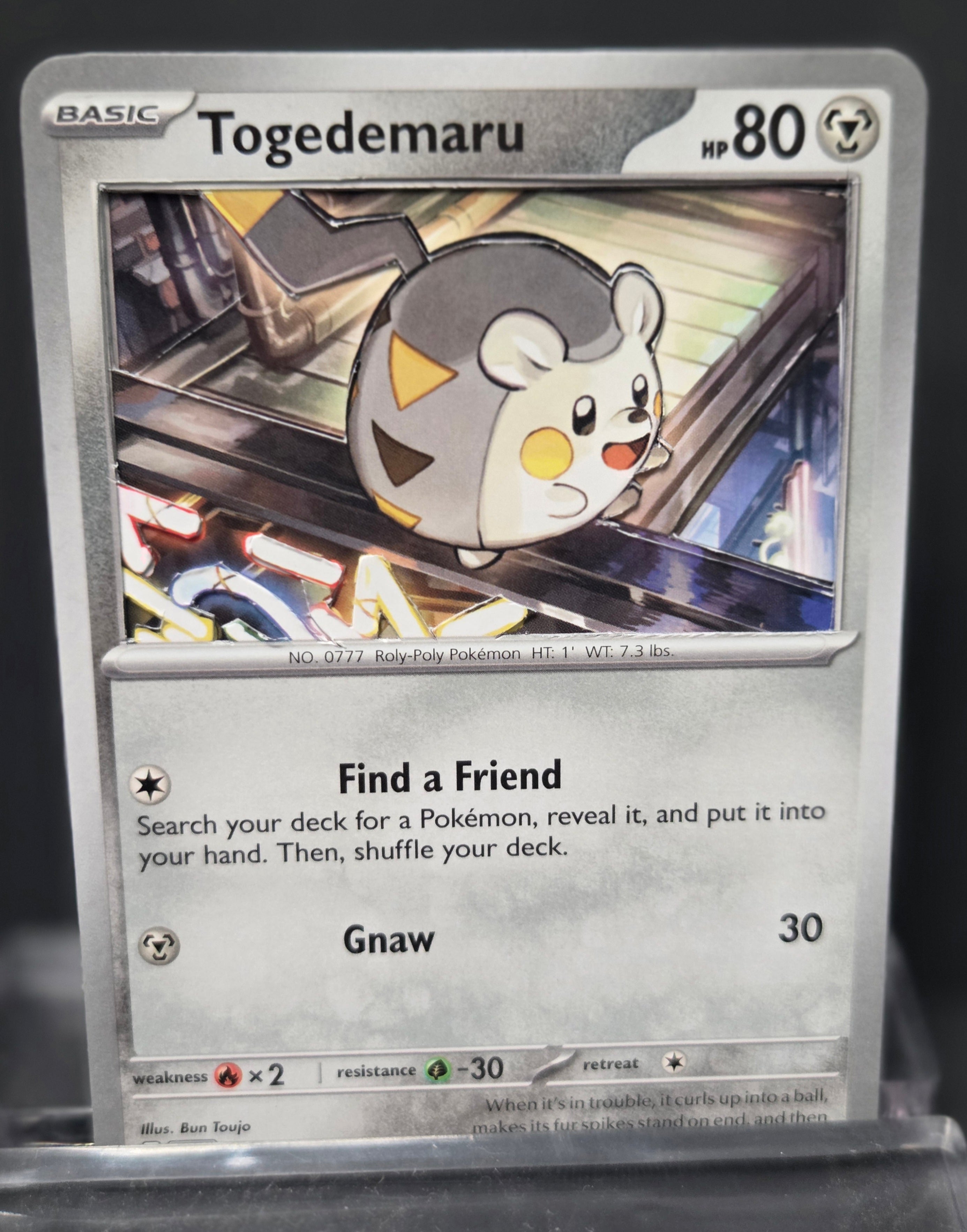 Custom 3D Cut Pokémon Cards - Togedemaru
