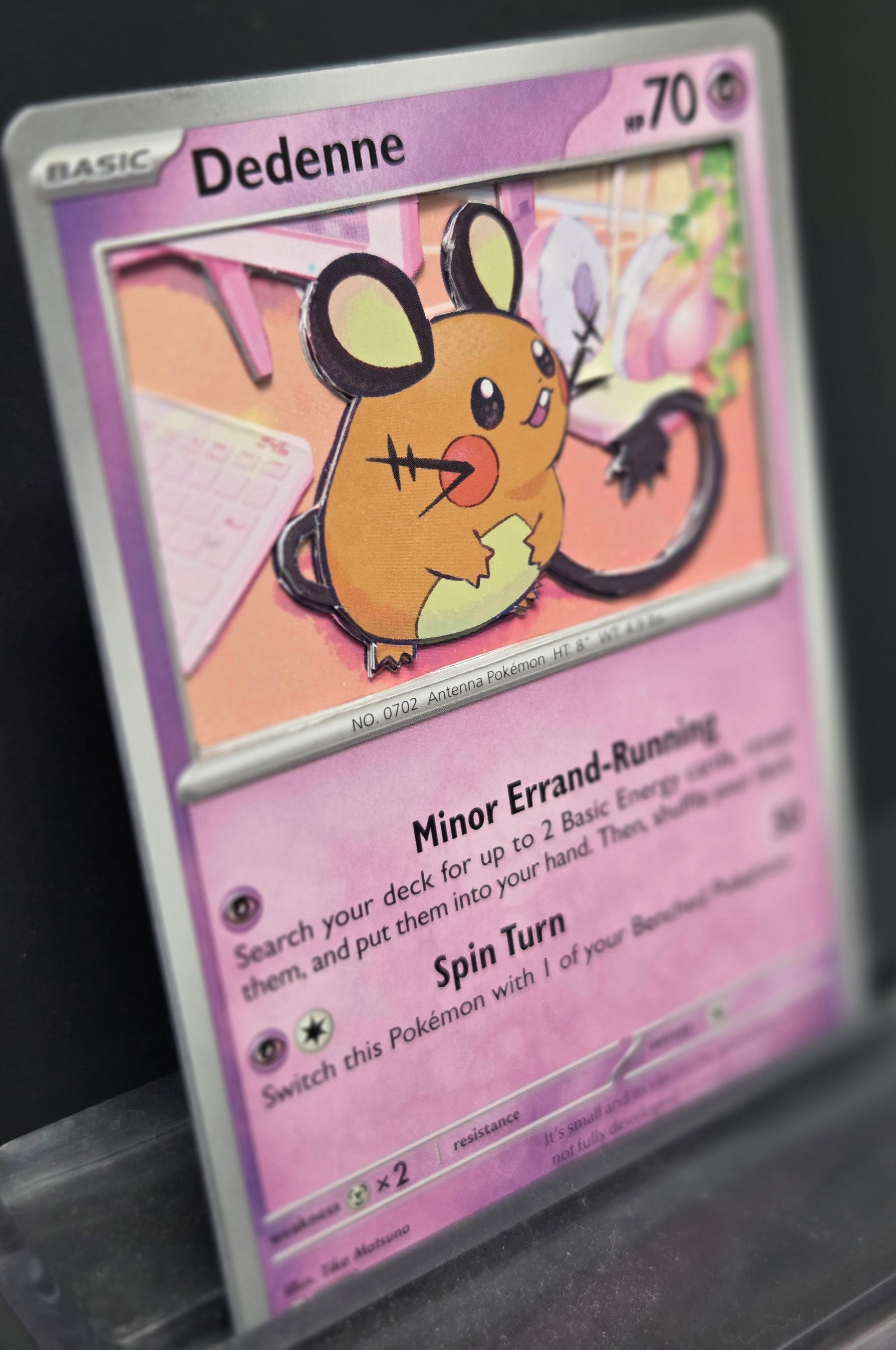 Custom 3D Cut Pokémon Cards - Dedenne