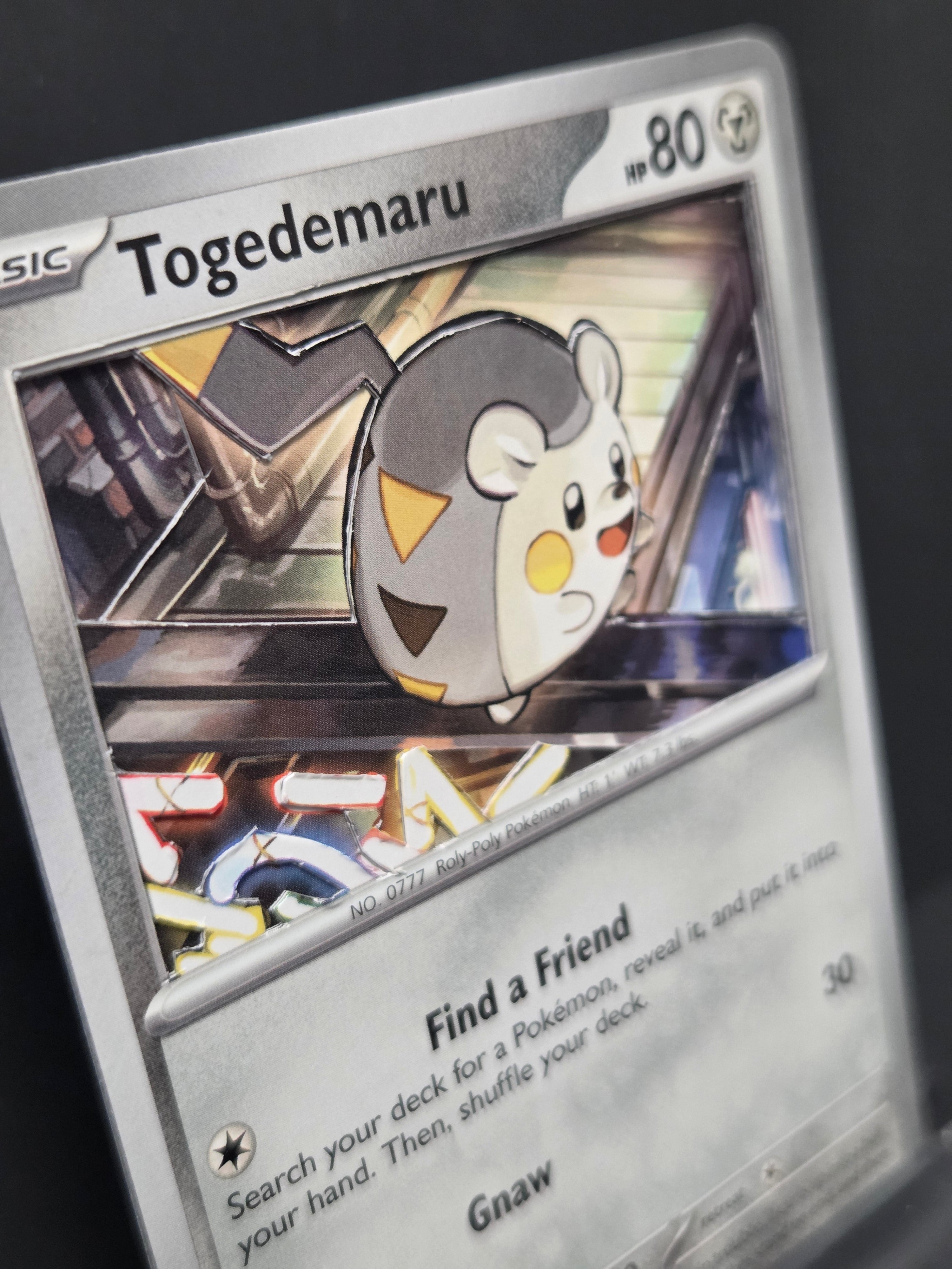 Custom 3D Cut Pokémon Cards - Togedemaru