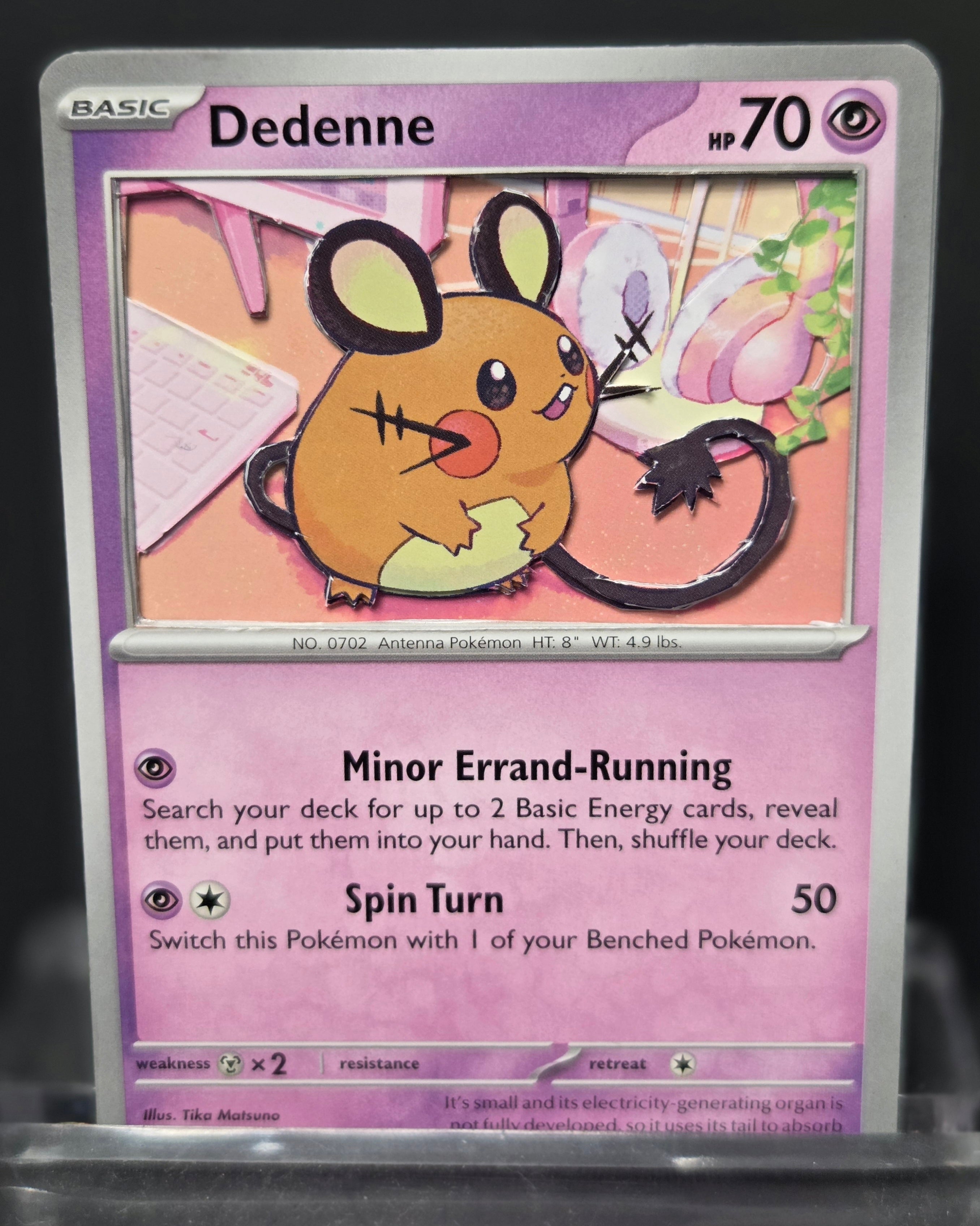 Custom 3D Cut Pokémon Cards - Dedenne