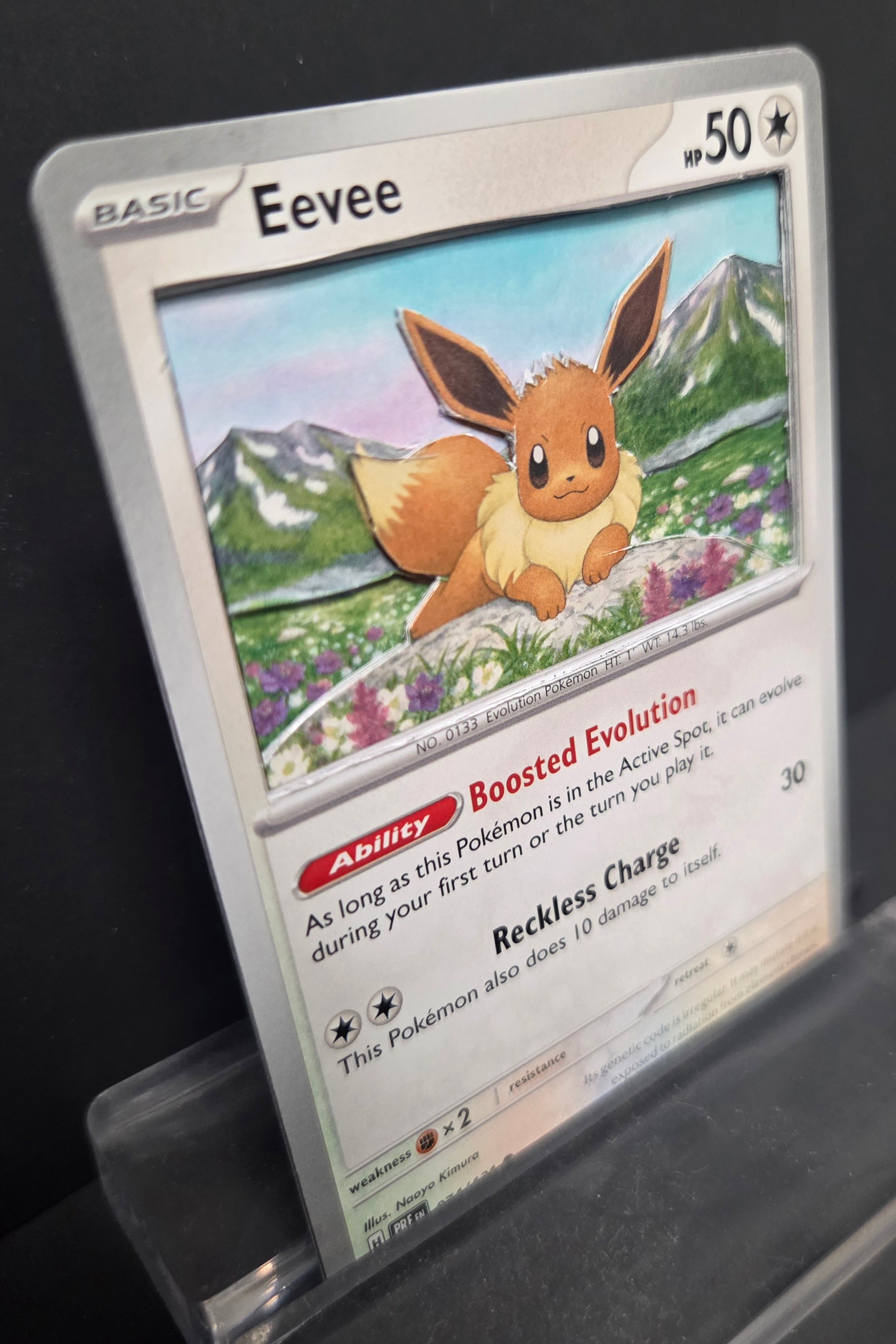 Custom 3D Cut Pokémon Cards - Eevee